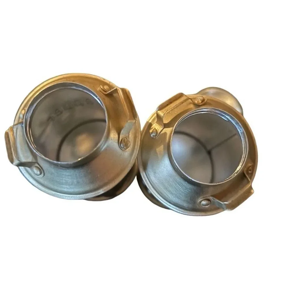 Milk Can Aluminum Salt & Pepper Shakers 1970’s Japan